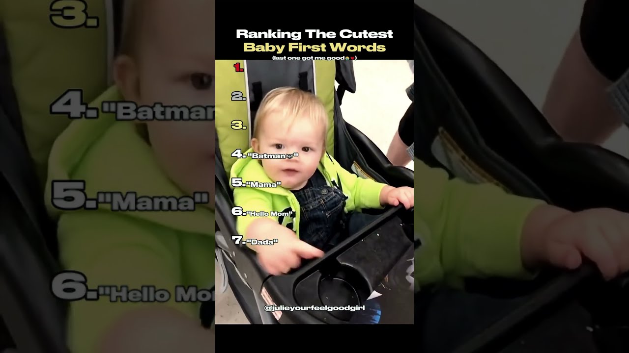 Ranking The Cutest Baby First Words