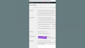 How to disable user comments in wordpress #wordpress