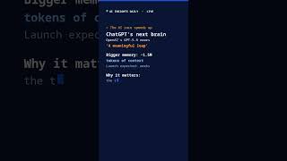 ChatGPT's next brain is almost here: OpenAI's GPT-5.6 #Shorts
