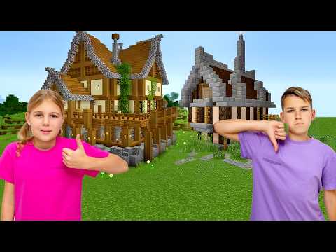 Real-Life Minecraft Challenge! 😄 Kids Build, Defend & Have Fun