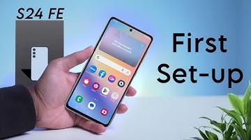 Hoe start en installeer je de Samsung Galaxy S24 FE?