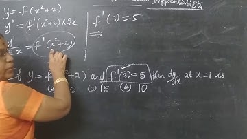 11-M  [Ex-10.5-1 to 3 ] ONE MARK-Detail - Differential calculus @Gomathidharmarajan