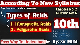 Famous Types of Acids | Monoprotic and Polyprotic Acids Explained@ChemistryClass-9-10  Wealth
