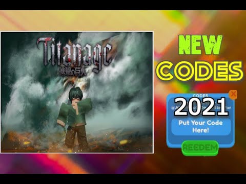 Коды Roblox Titanage (август 2021 г.)