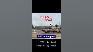 T-72 vs Leopard 2 | Insane Tank Drag Race