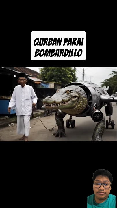 Kakek Unik, Qurban Pakai Bombardilo Crocodile. Gimana Motongnya Ya?