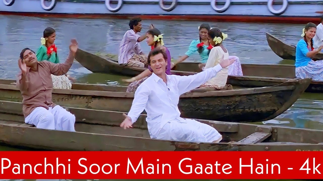 Panchhi Soor Main Gaate Hain 4k Video Song  Sirf Tum  Sanjay Kapoor Johnny Lever  90s Hit Song