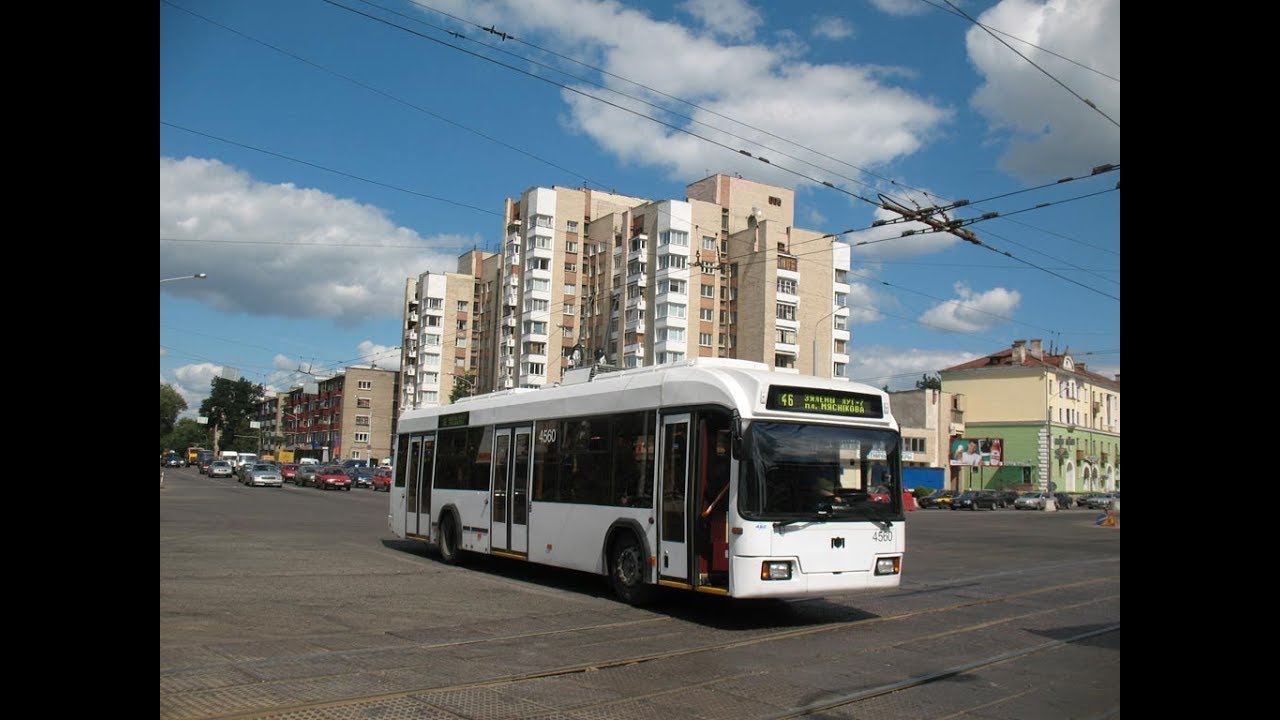 Троллейбус Минска БКМ-32102,борт.№ 4560,марш.44 (16.02.2019, часть 2)