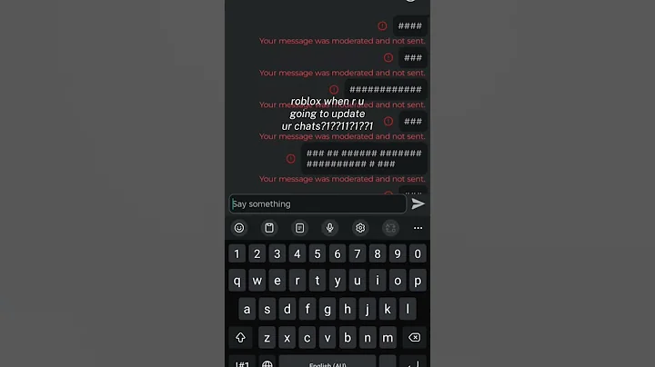 help roblox why r u banning ur own language #reels #roblox #chat #funny #shorts #weird #bug #outage