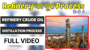 Refinery crude oil distillation process complete full video in Hindi | What is refinery process