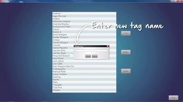 BERNINA Q-matic Video Tutorial: Manage Tags