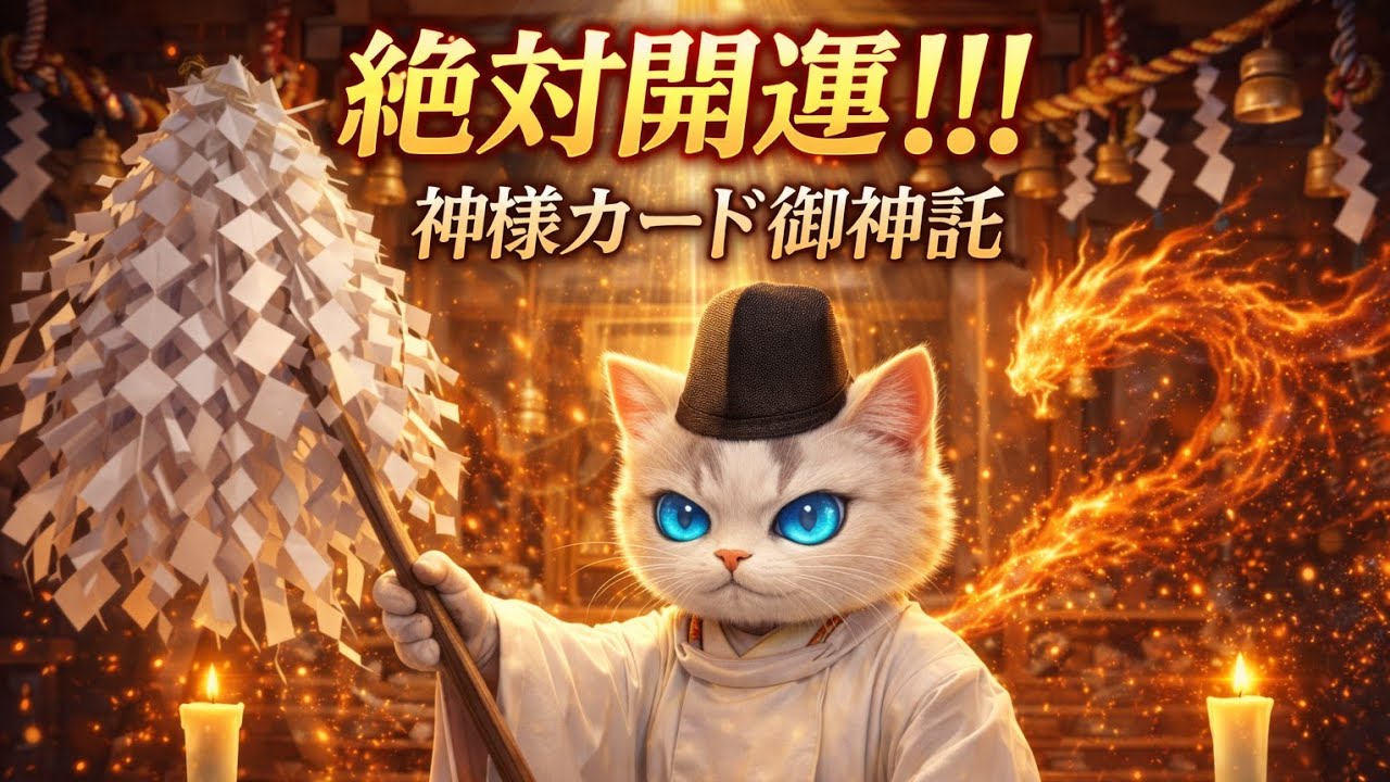 絶対開運‼️神様カード御神託💫シンクロニシティを感じる高波動タロット占い★音声トラブルにつき、アフレコです🫠