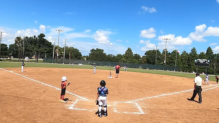 8U Machine Pitch Baseball GSA | Tampa Elite Hit Squad vs Blitz 6-27-21 | World Series (L 2-12)