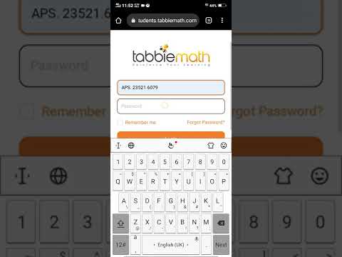 How to login tabbie math