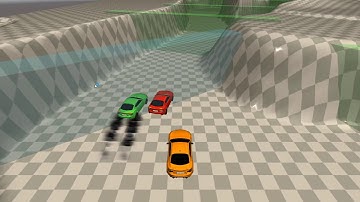 Unity self driving ML Agent car showcase