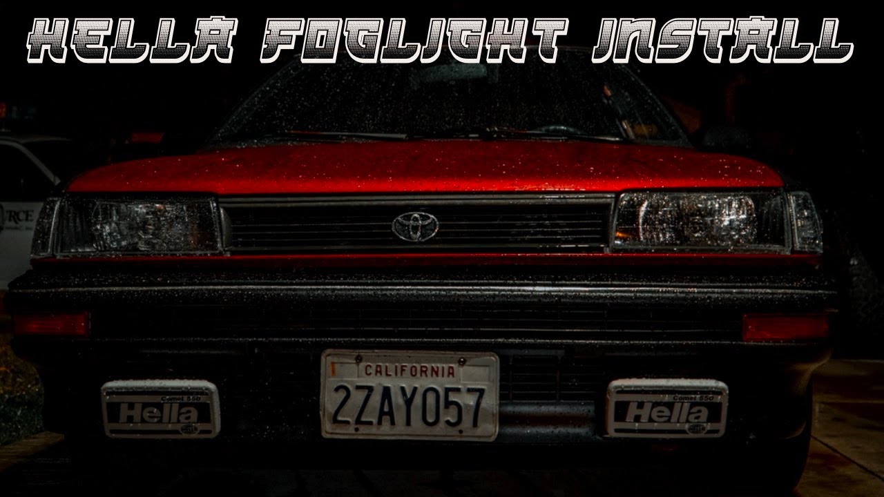 Hella 550 Fog Lights Install | Ae92 Toyota Corolla