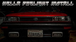 Hella 550 Fog Lights Install Ae92 Toyota Corolla