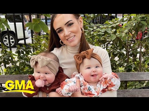 Petite mom has her hands full with 40 pounds of babies l GMA