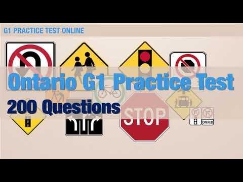 Ontario G1 test questions || Practice Questions to clear test || 200