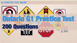 Ontario G1 test questions || Practice Questions to clear test || 200 questions video ||Clear G1 test