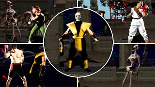 Mortal Kombat 1 (Arcade) Todos os FATALITIES e COMBOS