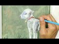 This Christmas Lamb Painting is so Adorable! Acrylic painting