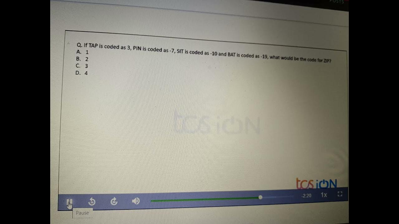 coding and decoding #nqt # TCS practice questions - YouTube
