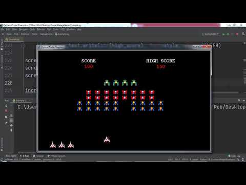 How to Build a Galaga Video Game in Python (Complete Python Programming - Beginner to Expert)