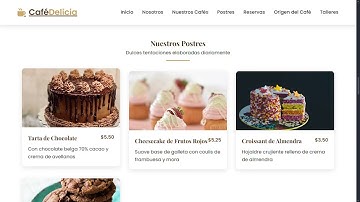 Presentando Café Delicia: Diseño web Artiflex