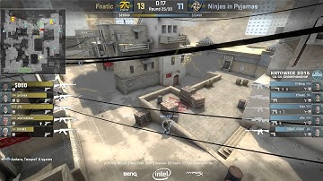KatowiceFinal clip09 fnatic NiP dust2 25th fnatic greatupplan