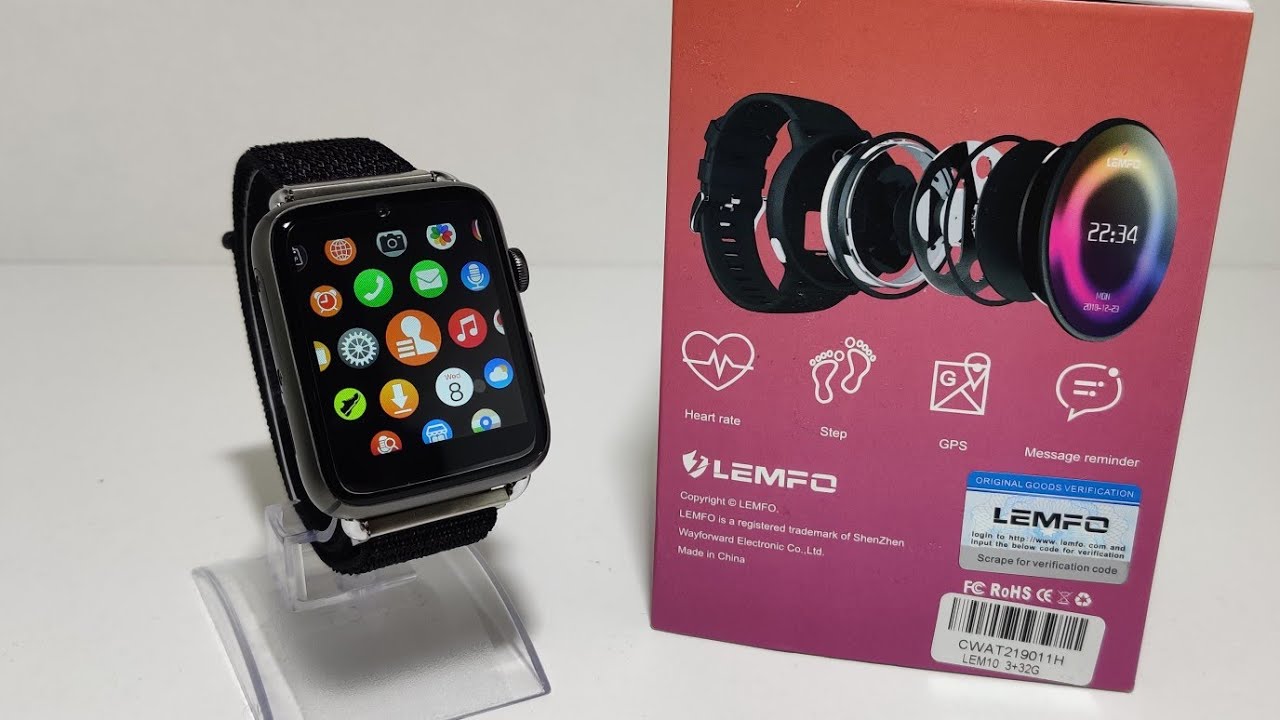 LEMFO LEM10 4G LTE Smart Watch Phone 4GB+64GB Android 7.1 1.88 Inch GPS  780mAh