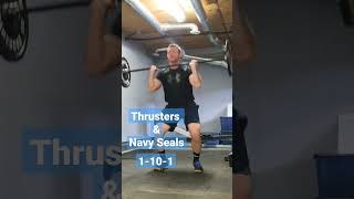 Trying THRUSTERS For The First Time! #cardio #workhard #beconsistent #youtubeshort