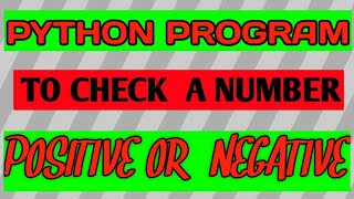 Check Number is positive or Negative  in python programming language in hindi ||CODINGOLOGY 👍|basic