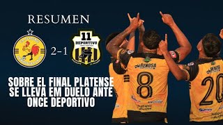 Platense sorprende a Once Deportivo | Resumen Platense 2-1 Once Deportivo F.C | Clausura 2024