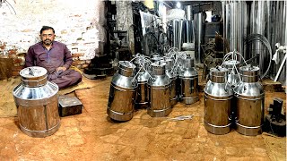 The Amazing Process of Making Milk Cans || Factory Mass Production Process