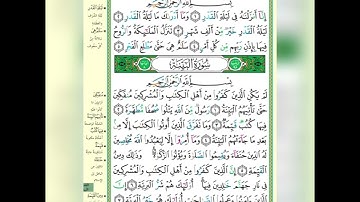 سورة القدر/ سورة  البينة/ برواية حفص عن عاصم/ الشيخ أيمن سويد