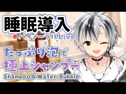 🛑【Binaural/ダミーヘッドマイク】本気で眠りたい人のための爽やか泡シャンプー  2025.8.13【にじさんじ/鈴木勝】