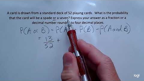 Addition Rule for Probability Example