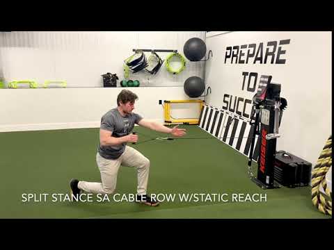 SPLIT STANCE SA CABLE ROW W/STATIC REACH