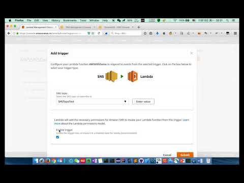 快速上手AWS Lambda   12 AWS Lambda配合SNS   消息通知事件触发
