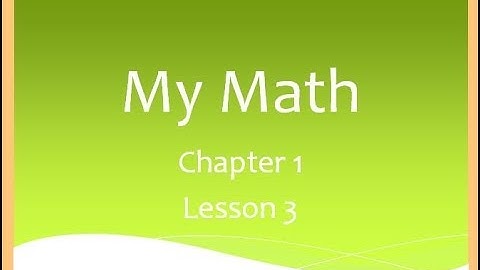 My Math Flip Chapter 1 Lesson 3