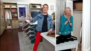 Clutterfree Set of 50 Universal Hanger Set on QVC
