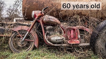 Restoration Abandoned old Motorcycle 1962s Jawa 250cc 2-Stroke - PART 1