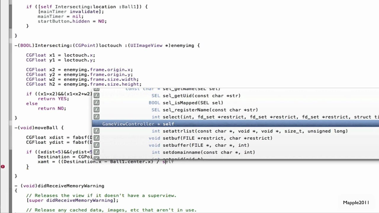 Xcode 4 iPhone SDK Tutorial - Simple Game for beginners HD - YouTube