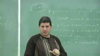Constant Acceleration Example 1 Part 1
