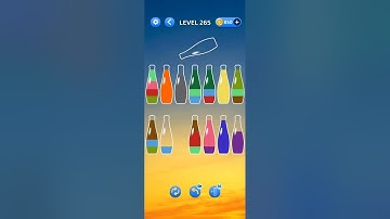 Level 265 Water Sortpuz Color Puzzle Games Play #puzzle #videos  #braintest #watersortpuzzlesolution