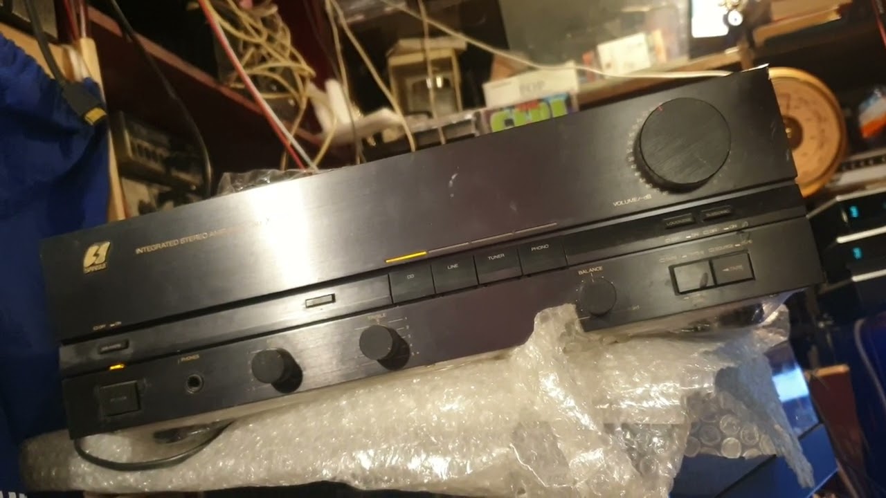 Amp Sansui AU-X201 black test 5.2025 - YouTube
