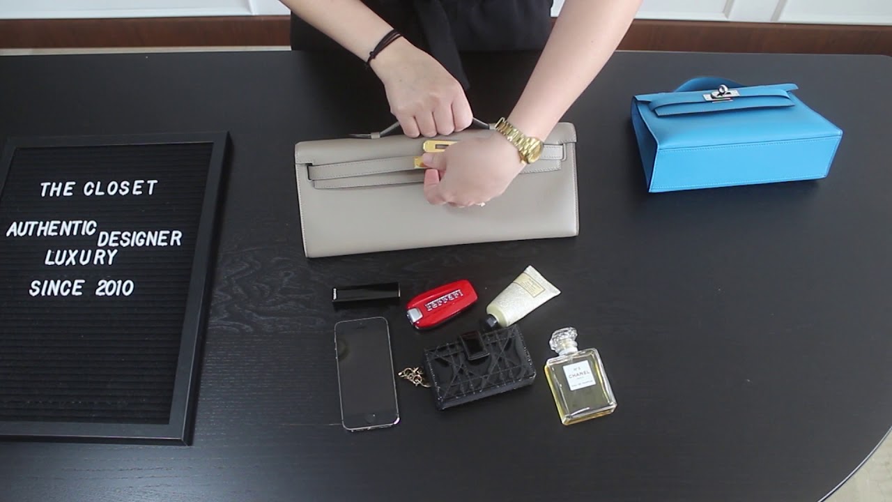 What fit inside Hermes Kelly Cut? or Hermes Kelly Pochette 