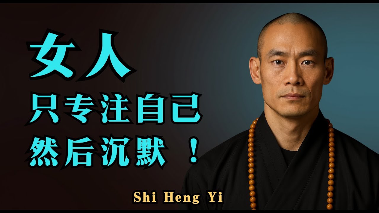 当女人开始专注自己并选择沉默,一切都会悄然归位 | Shi Heng Yi #motivation