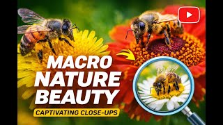 🌼 Nature’s Tiny Wonders | Macro Beauty in Motion 🐝